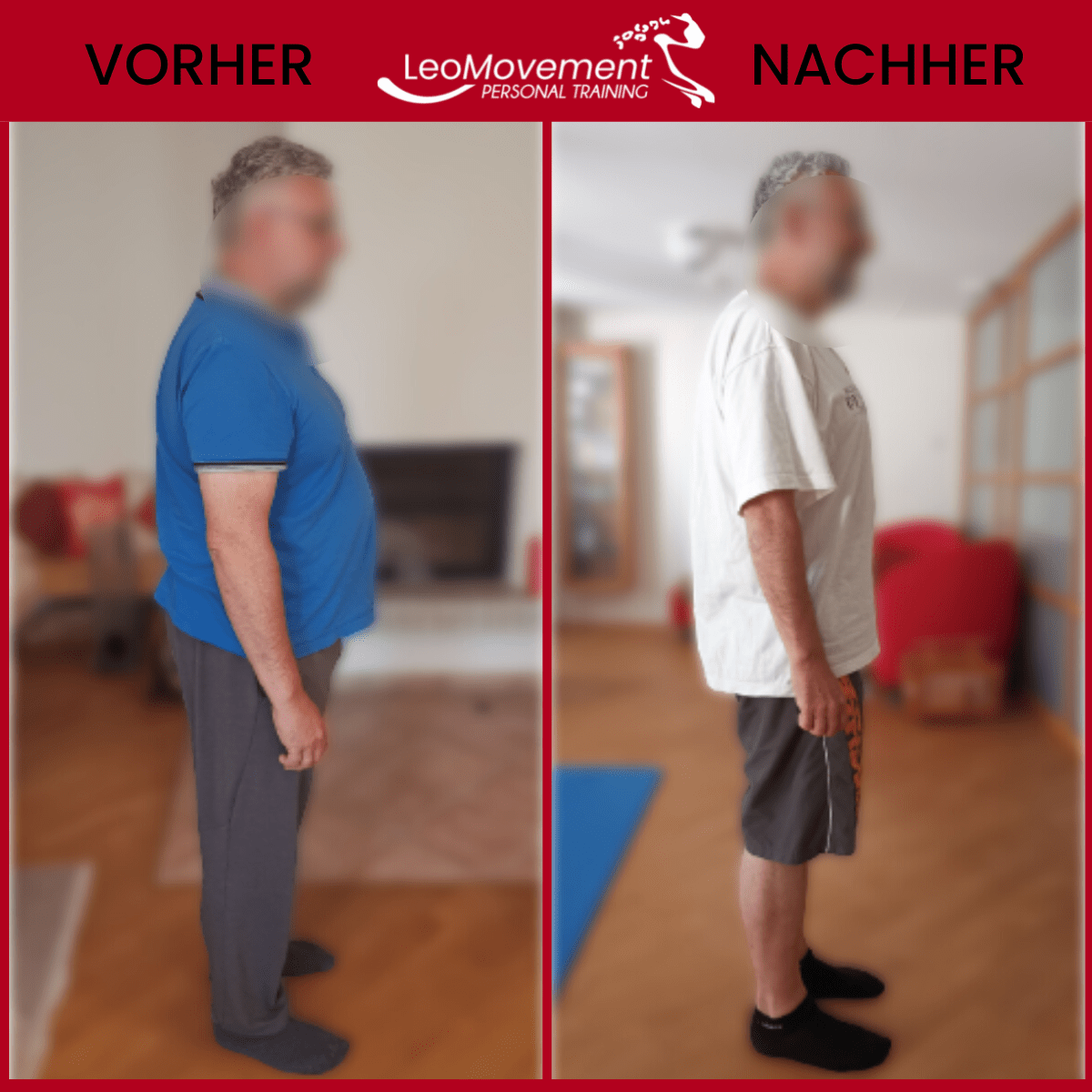 Klientenergebnis LeoMovement personal Training Stuttgart